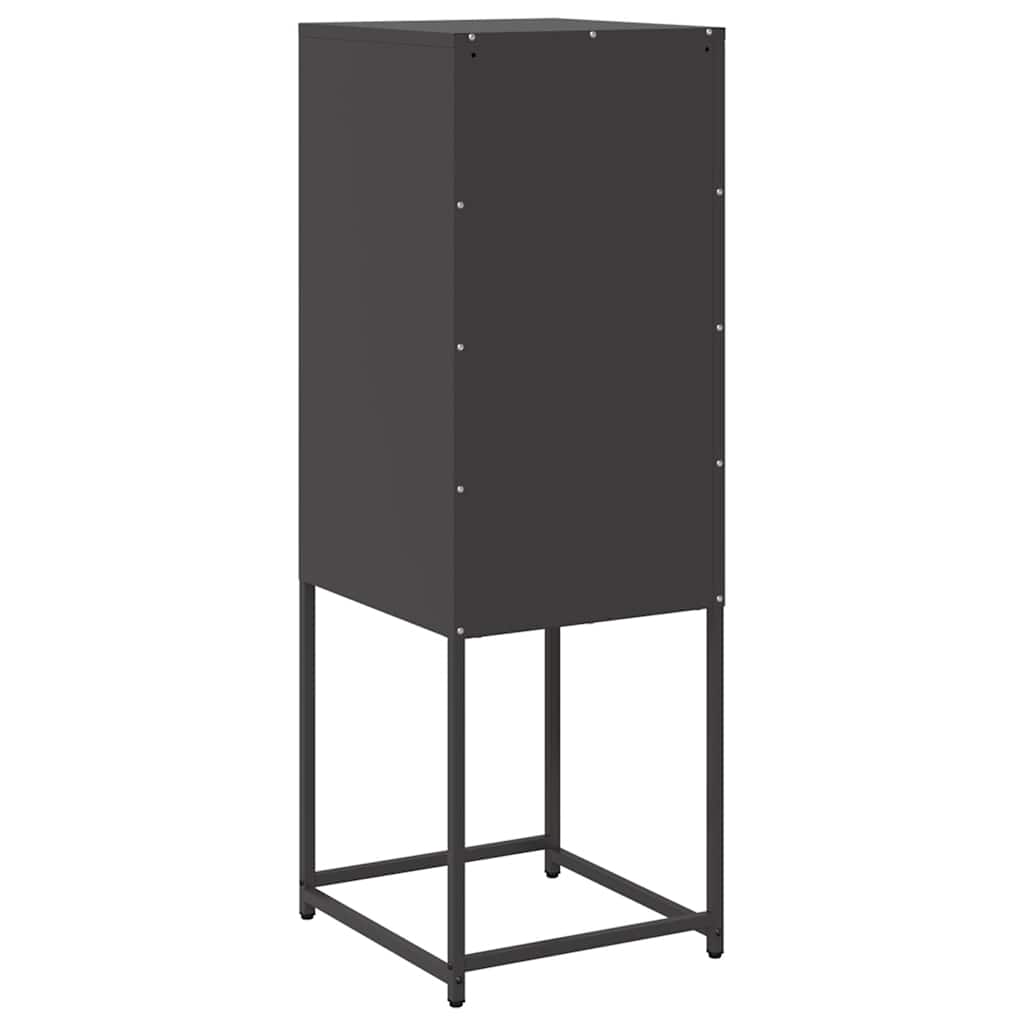 Sideboard Μαύρο 36x39x107 cm από χάλυβα ψυχρής έλασης