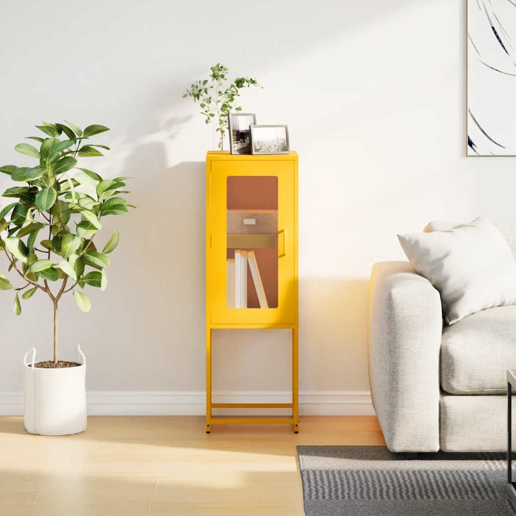 Sideboard Μουστάρδα κίτρινη 36x39x107 cm χάλυβα ψυχρής έλασης - Pakobazaar