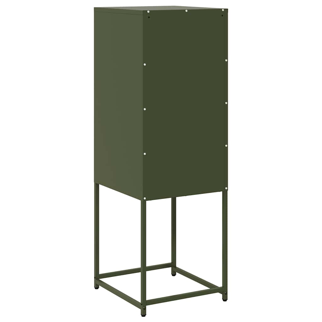 Sideboard Ελαιοπράσινο 36x39x107 cm Ατσάλι ψυχρής έλασης - Pakobazaar