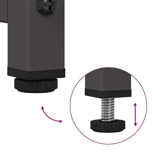Ντουλάπι Μαύρο 100,5x39x107 εκ. από Χάλυβα Ψυχρής Έλασης