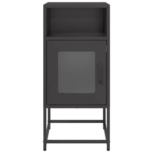 Κομοδίνο Μαύρο 36x39x78 cm από χάλυβα ψυχρής έλασης