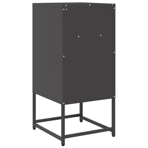 Κομοδίνο Μαύρο 36x39x78 cm από χάλυβα ψυχρής έλασης