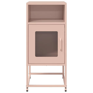 Κομοδίνο ροζ 36x39x78 cm από χάλυβα ψυχρής έλασης