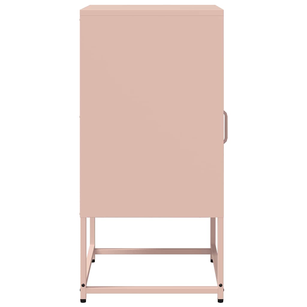 Κομοδίνο ροζ 36x39x78 cm από χάλυβα ψυχρής έλασης