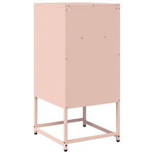 Κομοδίνο ροζ 36x39x78 cm από χάλυβα ψυχρής έλασης