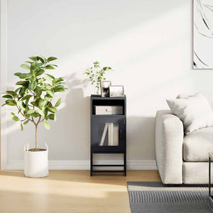 Κομοδίνο ανθρακί 36x39x78 cm από χάλυβα ψυχρής έλασης