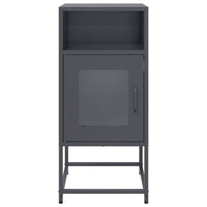 Κομοδίνο ανθρακί 36x39x78 cm από χάλυβα ψυχρής έλασης