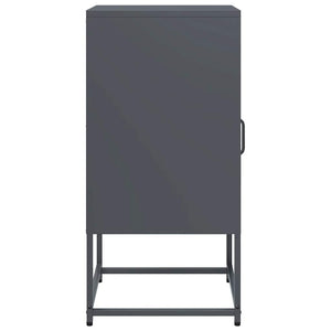 Κομοδίνο ανθρακί 36x39x78 cm από χάλυβα ψυχρής έλασης