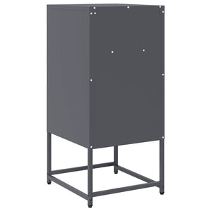 Κομοδίνο ανθρακί 36x39x78 cm από χάλυβα ψυχρής έλασης