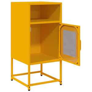 Κομοδίνο ντουλάπι μουστάρδας κίτρινο 36x39x78 cm - Pakobazaar