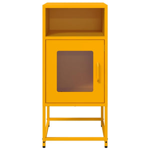 Κομοδίνο ντουλάπι μουστάρδας κίτρινο 36x39x78 cm - Pakobazaar