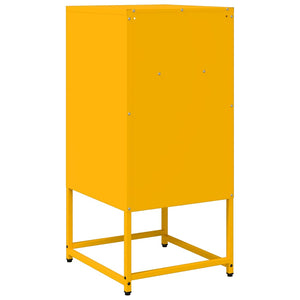Κομοδίνο ντουλάπι μουστάρδας κίτρινο 36x39x78 cm - Pakobazaar