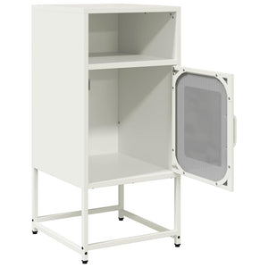 Κομοδίνο λευκό 36x39x78 cm από χάλυβα ψυχρής έλασης
