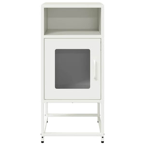 Κομοδίνο λευκό 36x39x78 cm από χάλυβα ψυχρής έλασης