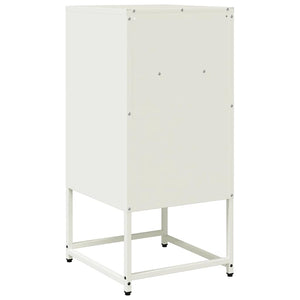 Κομοδίνο λευκό 36x39x78 cm από χάλυβα ψυχρής έλασης