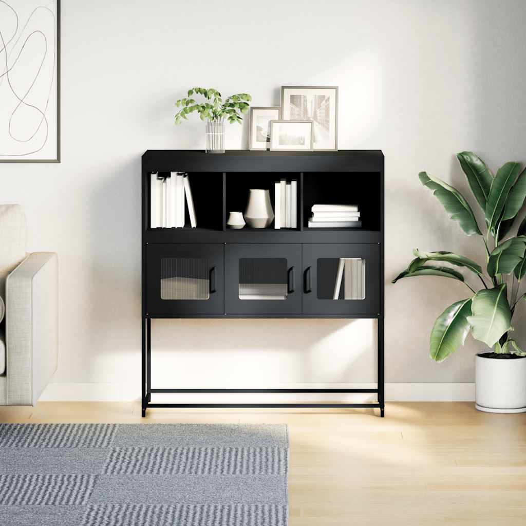 Ντουλάπι Ανθρακί 100,5x39x107 εκ. από Χάλυβα Ψυχρής Έλασης