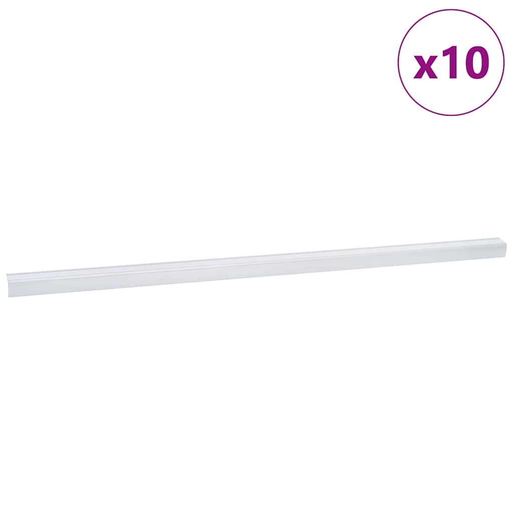 Προστατευτικά ακμών σκάλας 10 pcs Ασημί 67 x 3.5 x 3 εκ