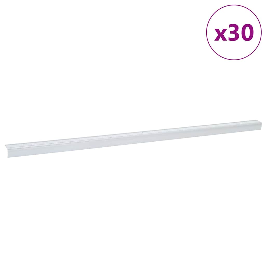 Προστατευτικά ακμών σκάλας 30 pcs Ασημί 67 x 3.5 x 3 εκ.