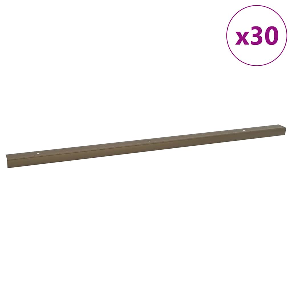 Προστατευτικά ακμών σκάλας 30 pcs Καφέ 67 x 3.5 x 3 εκ.