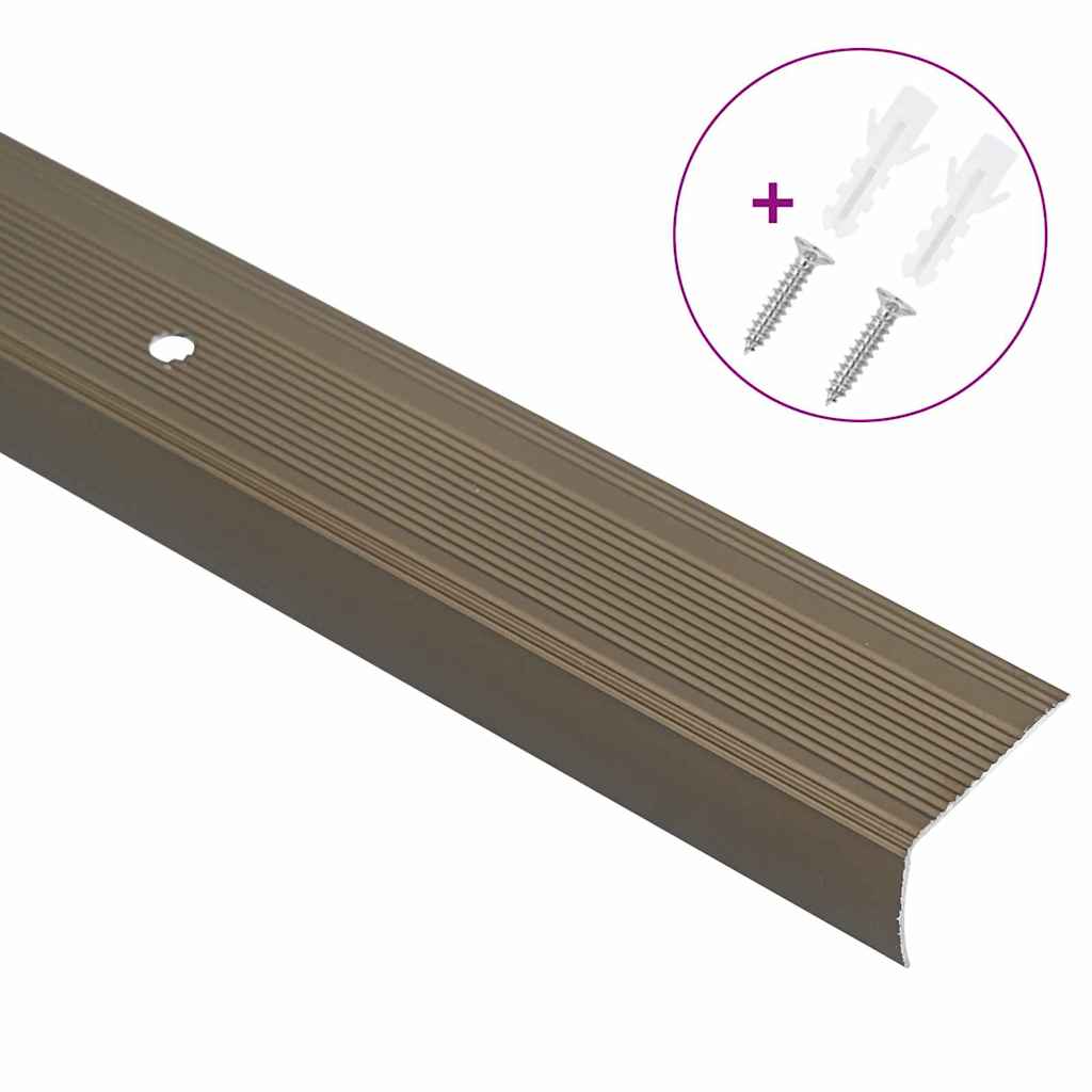 Προστατευτικά ακμών σκάλας 30 pcs Καφέ 67 x 3.5 x 3 εκ.