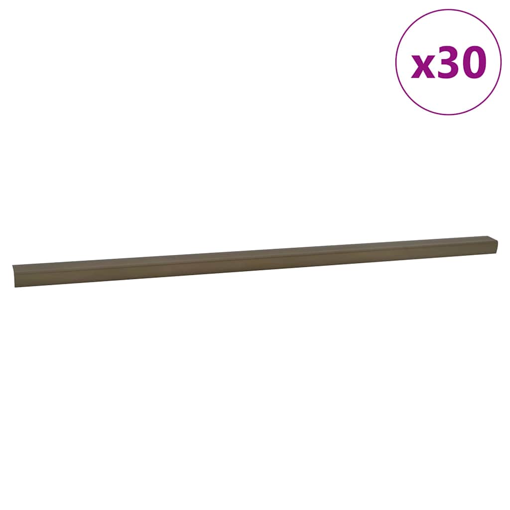 Προστατευτικά ακμών σκάλας 30 pcs Καφέ 67 x 3.5 x 3 εκ