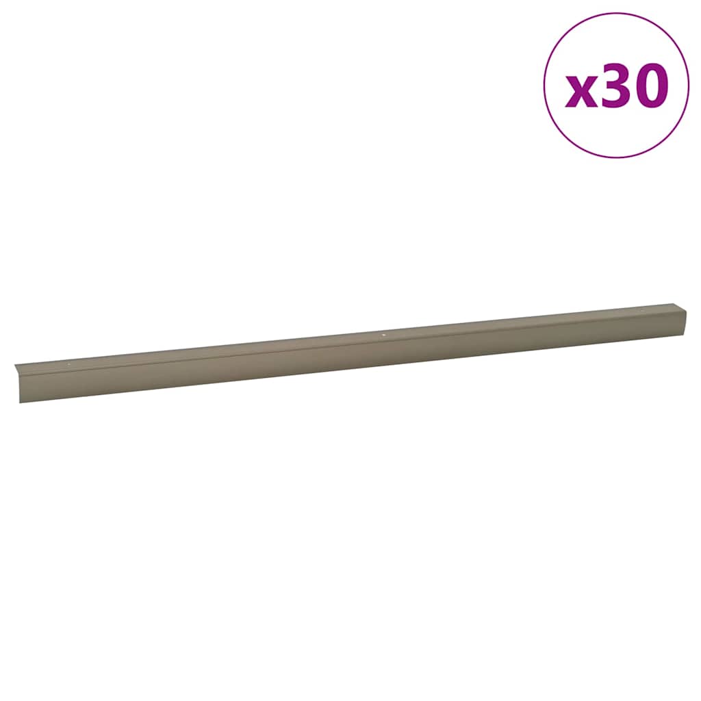 Προστατευτικά ακμών σκάλας 30 pcs Μπρονζέ 67 x 3 x 2 εκ.