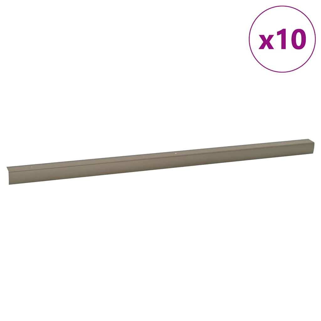 Προστατευτικά ακμών σκάλας 10 pcs Μπρονζέ 67 x 3 x 2 εκ.