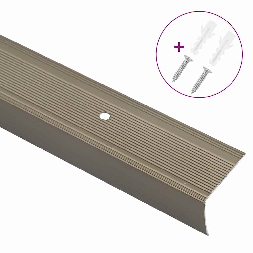 Προστατευτικά ακμών σκάλας 10 pcs Μπρονζέ 67 x 3 x 2 εκ.