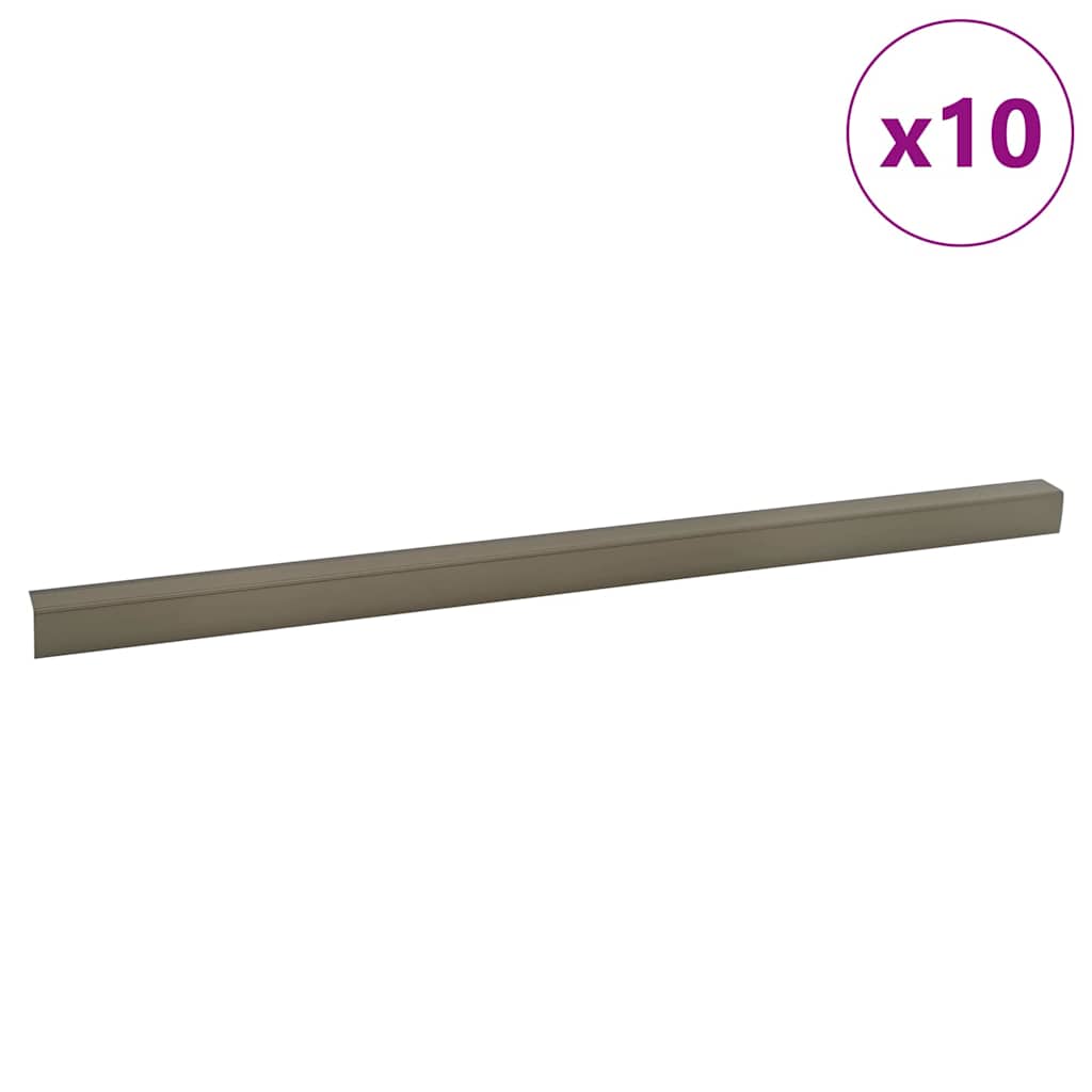 Προστατευτικά ακμών σκάλας 10 pcs Μπρονζέ 67 x 3 x 2 εκ.