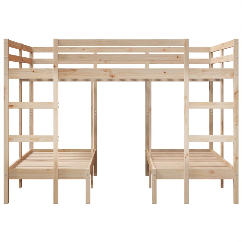 Σκελετός Τριπλής Κουκέτας 140x200/70x140 εκ. Μασίφ Πεύκο