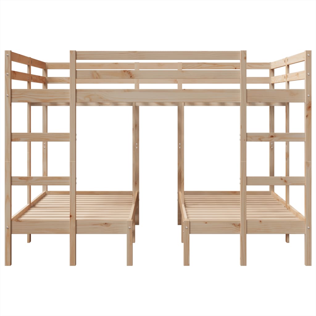 Σκελετός Τριπλής Κουκέτας 160x200/80x160 εκ. Μασίφ Πεύκο