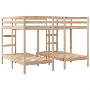 Σκελετός Τριπλής Κουκέτας 160x200/80x160 εκ. Μασίφ Πεύκο