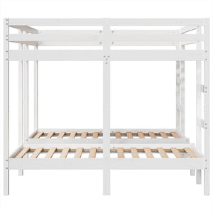 Σκελετός Τριπλής Κουκέτας Λευκός 160x200/80x160 εκ. Μασίφ Πεύκο