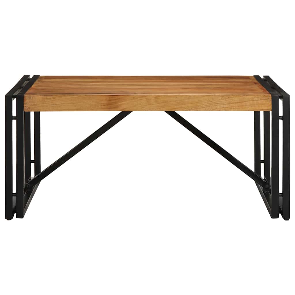 Τραπεζάκι σαλονιού 80x80x35 cm μασίφ ξύλο ακακίας - Pakobazaar