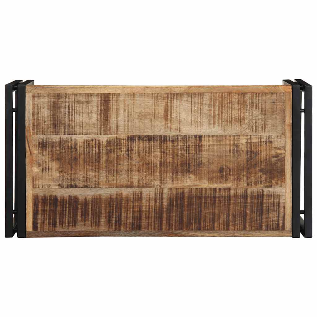 Τραπεζάκι σαλονιού 80x40x35 cm Στερεό ακατέργαστο ξύλο Mango - Pakobazaar