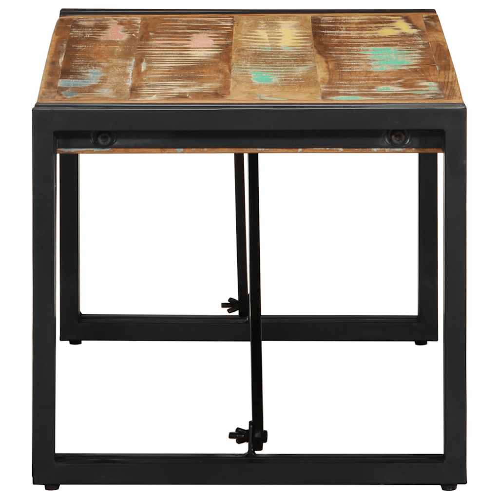 Τραπεζάκι σαλονιού πολύχρωμο 80x40x35cm Ξύλο μασίφ ανακυκλωμένο - Pakobazaar