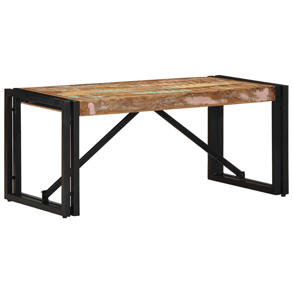 Τραπεζάκι σαλονιού πολύχρωμο 80x40x35cm Ξύλο μασίφ ανακυκλωμένο - Pakobazaar