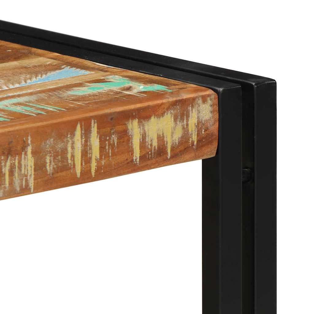 Τραπεζάκι σαλονιού πολύχρωμο 50x50x35cm Ξύλο μασίφ ανακυκλωμένο