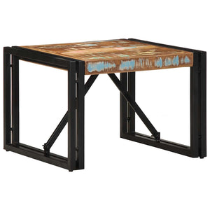 Τραπεζάκι σαλονιού πολύχρωμο 50x50x35cm Ξύλο μασίφ ανακυκλωμένο