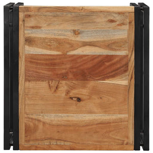 Τραπεζάκι σαλονιού 50x50x35 cm μασίφ ξύλο ακακίας
