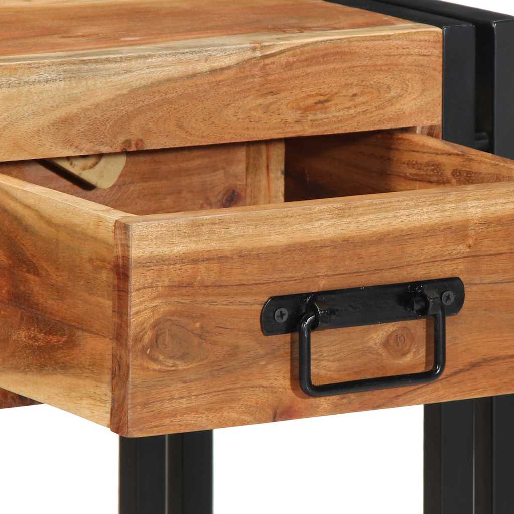 Κομοδίνο 2 pcs Καφέ 40 x 35 x 50 εκ. Μασίφ ξύλο ακακίας - Pakobazaar