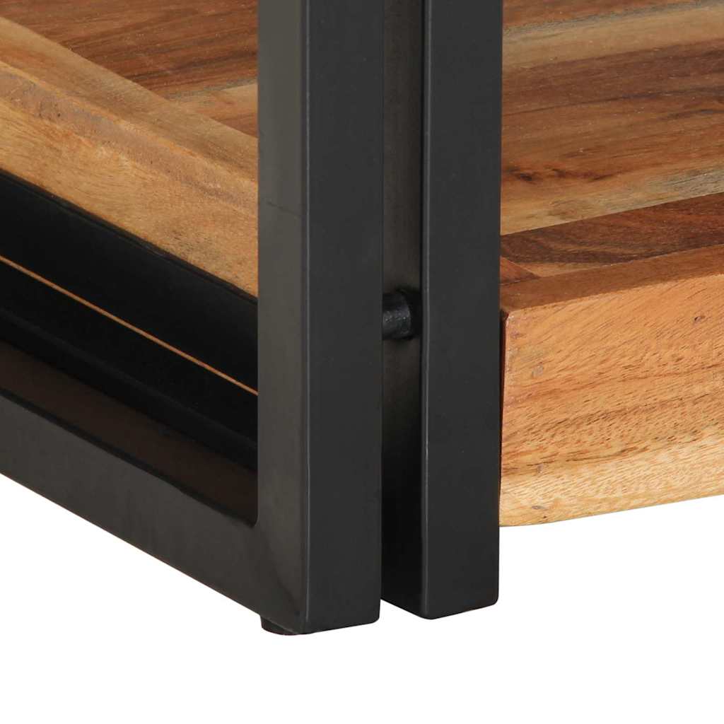 Κομοδίνο 2 pcs Καφέ 40 x 35 x 50 εκ. Μασίφ ξύλο ακακίας - Pakobazaar