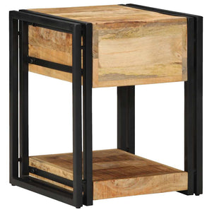 Κομοδίνο 40x40x50 εκ. από Μασίφ Ακατέργαστο Ξύλο Μάνγκο - Pakobazaar