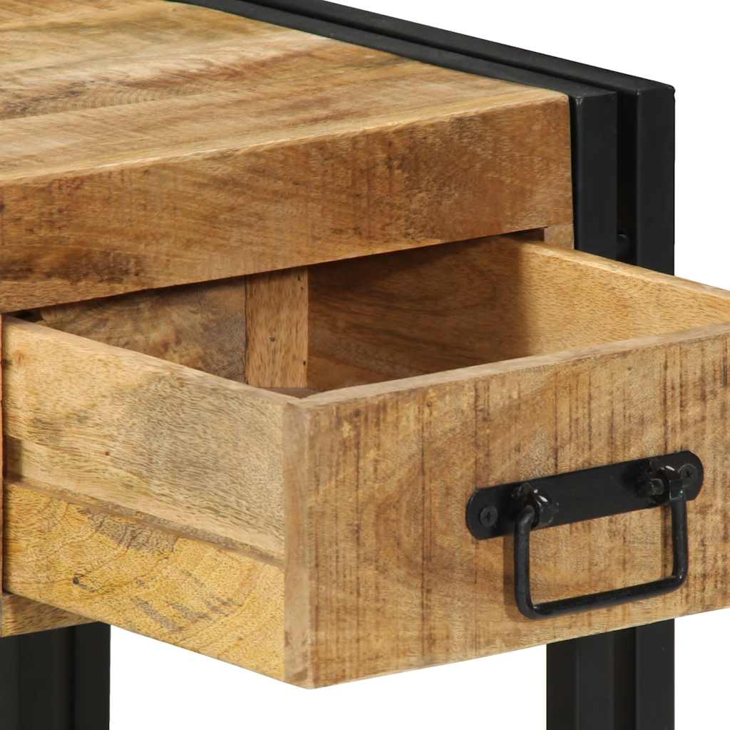Κομοδίνο 40x40x50 εκ. από Μασίφ Ακατέργαστο Ξύλο Μάνγκο - Pakobazaar