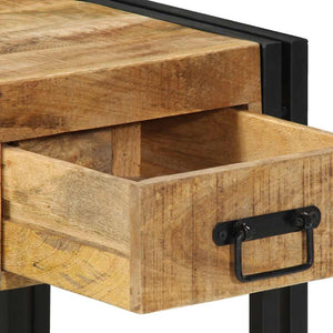 Κομοδίνο 40x40x50 εκ. από Μασίφ Ακατέργαστο Ξύλο Μάνγκο - Pakobazaar