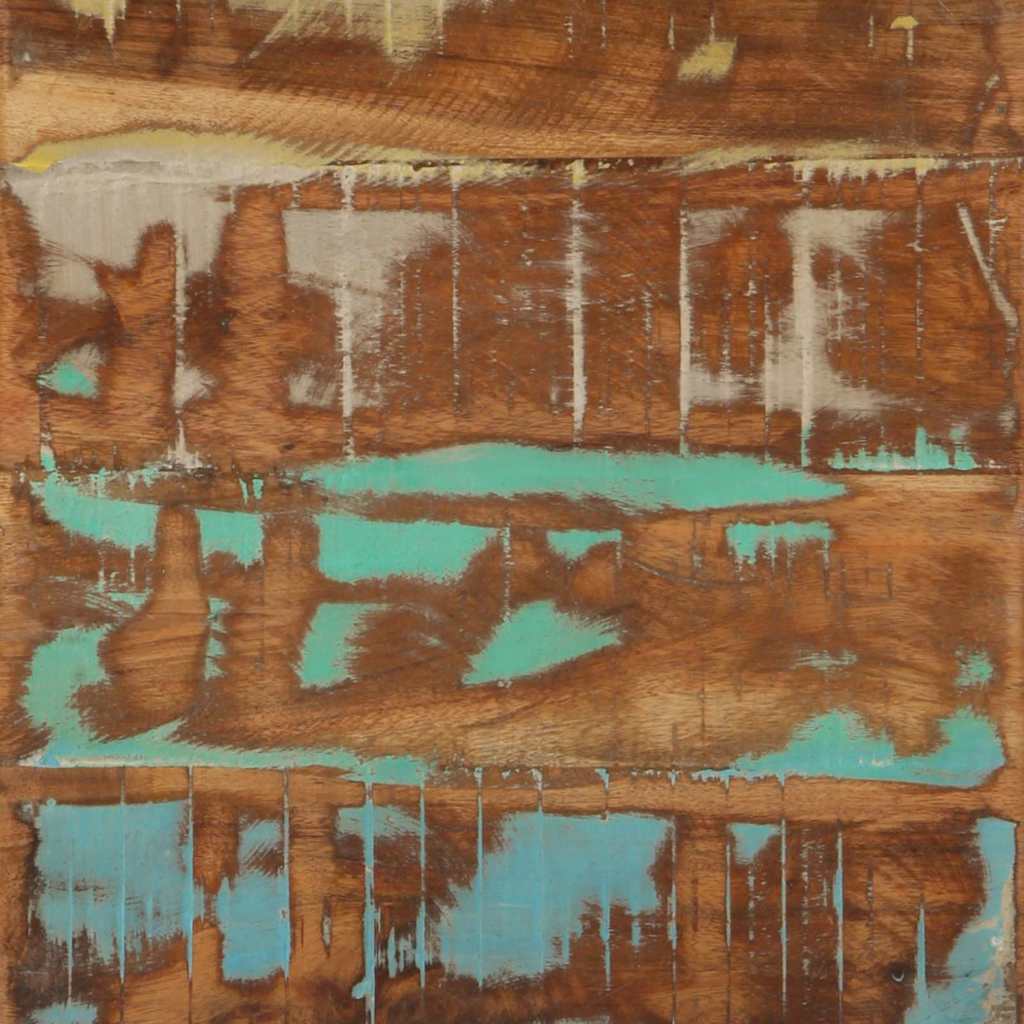 Κομοδίνο Πολύχρωμο 40 x 40 x 50 cm Στερεό Ανακτηθέν Ξύλο