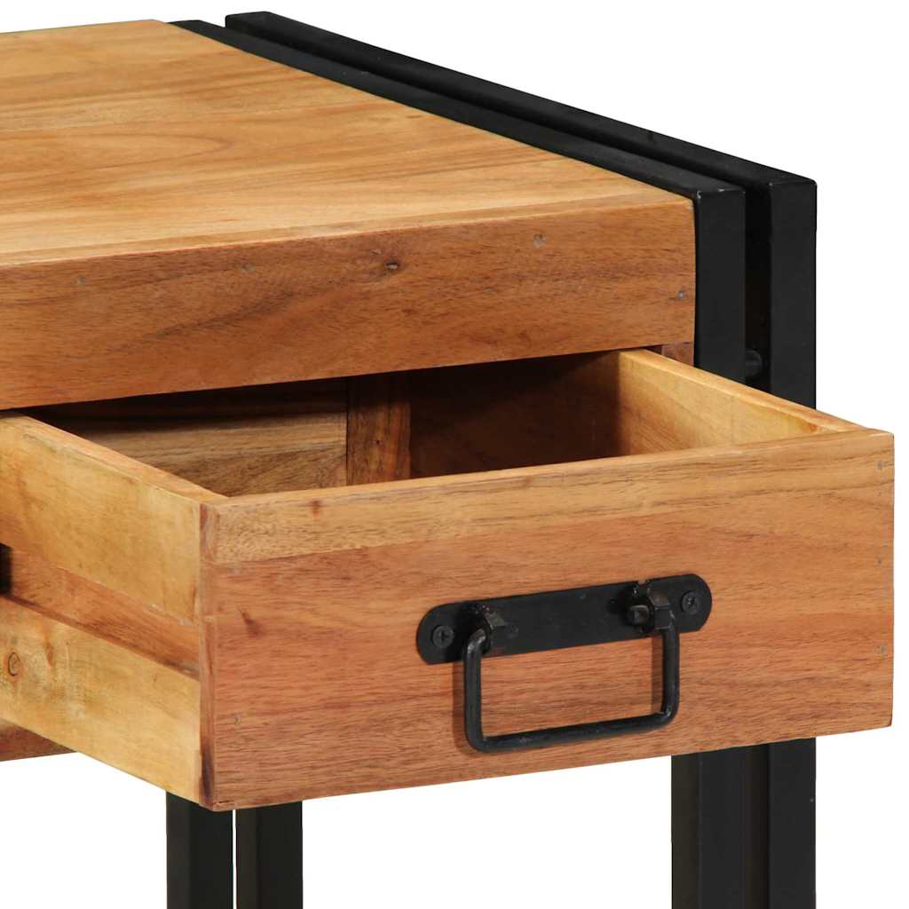 Κομοδίνο 2 pcs Καφέ 40 x 40 x 50 cm Στερεό Ξύλο Ακακίας