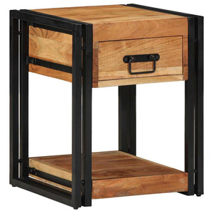 Κομοδίνο 2 τμχ. Καφέ 40 x 40 x 50 cm Στερεό Ξύλο Ακακίας