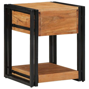 Κομοδίνο 2 τμχ. Καφέ 40 x 40 x 50 cm Στερεό Ξύλο Ακακίας