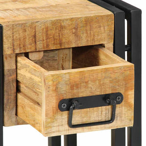 Κομοδίνο 2 pcs Καφέ 30 x 30 x 40 cm Μασίφ ξύλο μάνγκο - Pakobazaar
